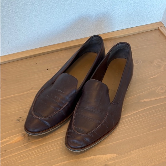 Everlane Shoes - Everlane Dark Brown Leather Loafers